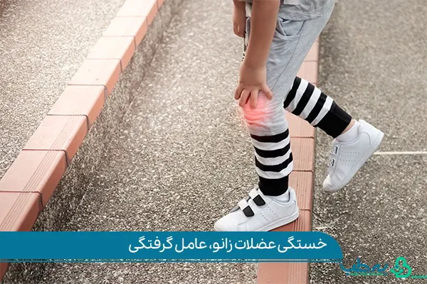 تصویر فردی که در حال راه رفتن زانو درد می گیرد و محتاج درمان خانگی گرفتگی زانو اشت| به‌طب