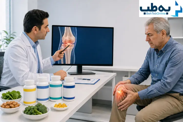 انواع بهترین ویتامین برای زانو درد